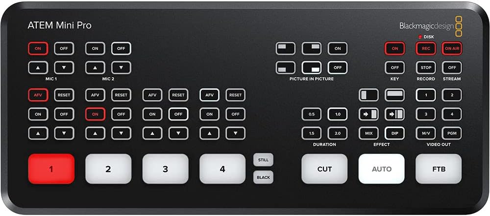 Blackmagic ATEM HDMI switcher for church livestreams