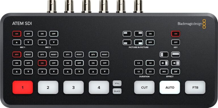 Blackmagic ATEM SDI switcher for church livestreams